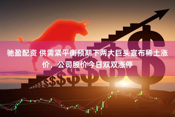 驰盈配资 供需紧平衡预期下两大巨头宣布稀土涨价，公司股价今日双双涨停
