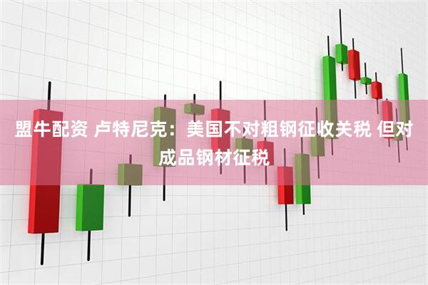 盟牛配资 卢特尼克：美国不对粗钢征收关税 但对成品钢材征税